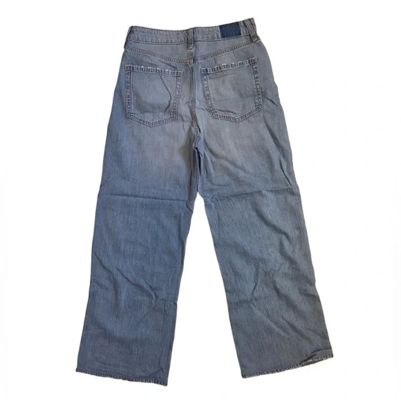 Hollister Ultra High Rise Baggy Blue Women's Jeans - Picture 2 of 5